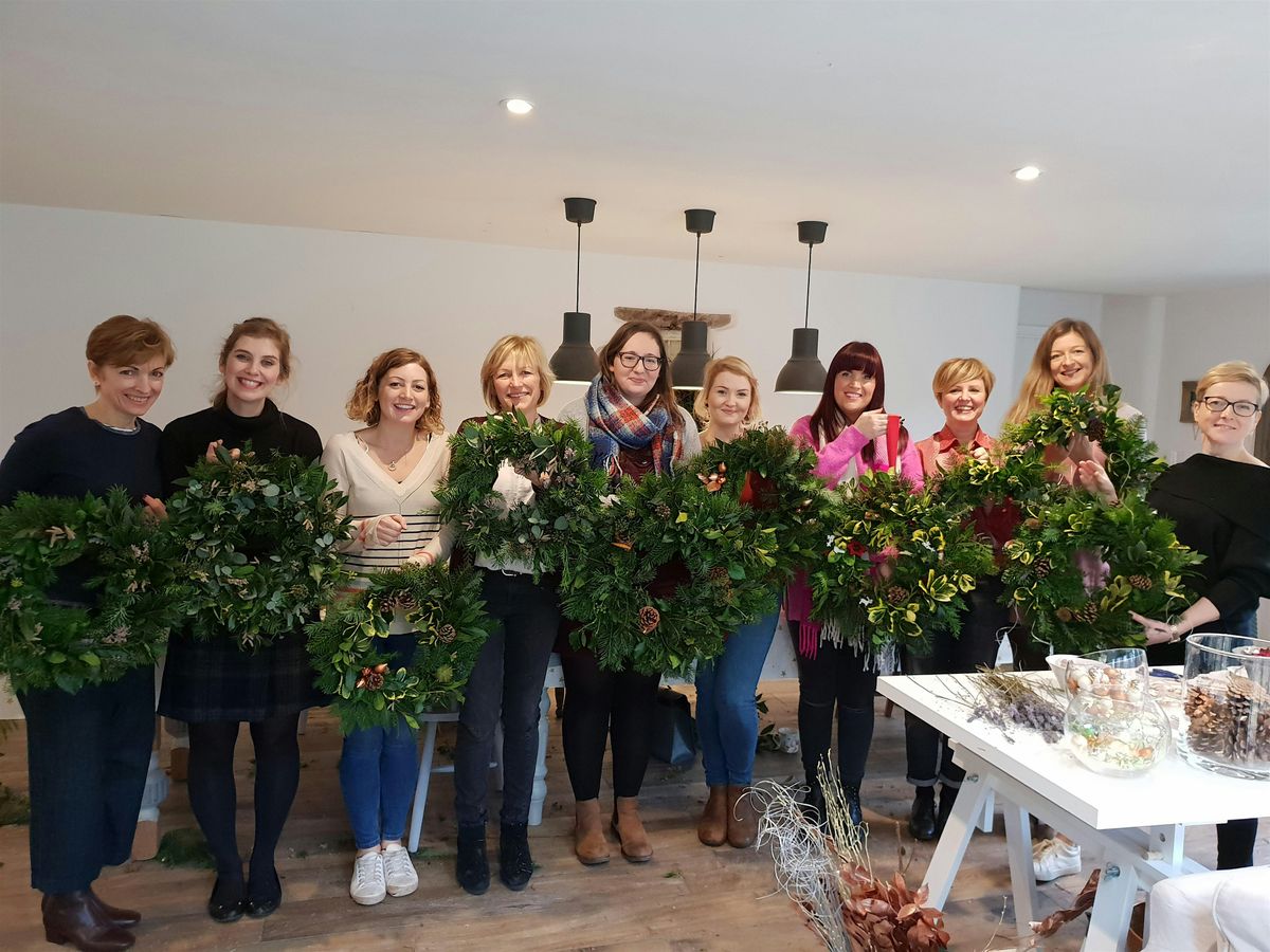 Luxury Christmas wreath making workshop