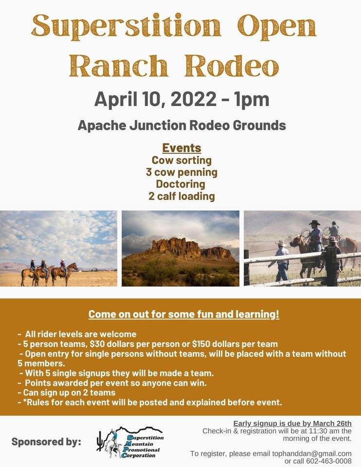 Superstition Ranch Rodeo 2022, Apache Junction Rodeo Grounds, 10 April 2022