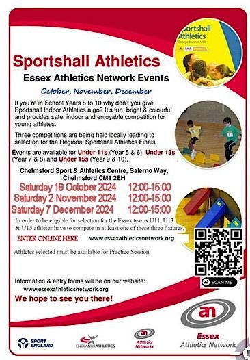 EAN Sportshall 2024  R2 -  Saturday 2nd November 2024