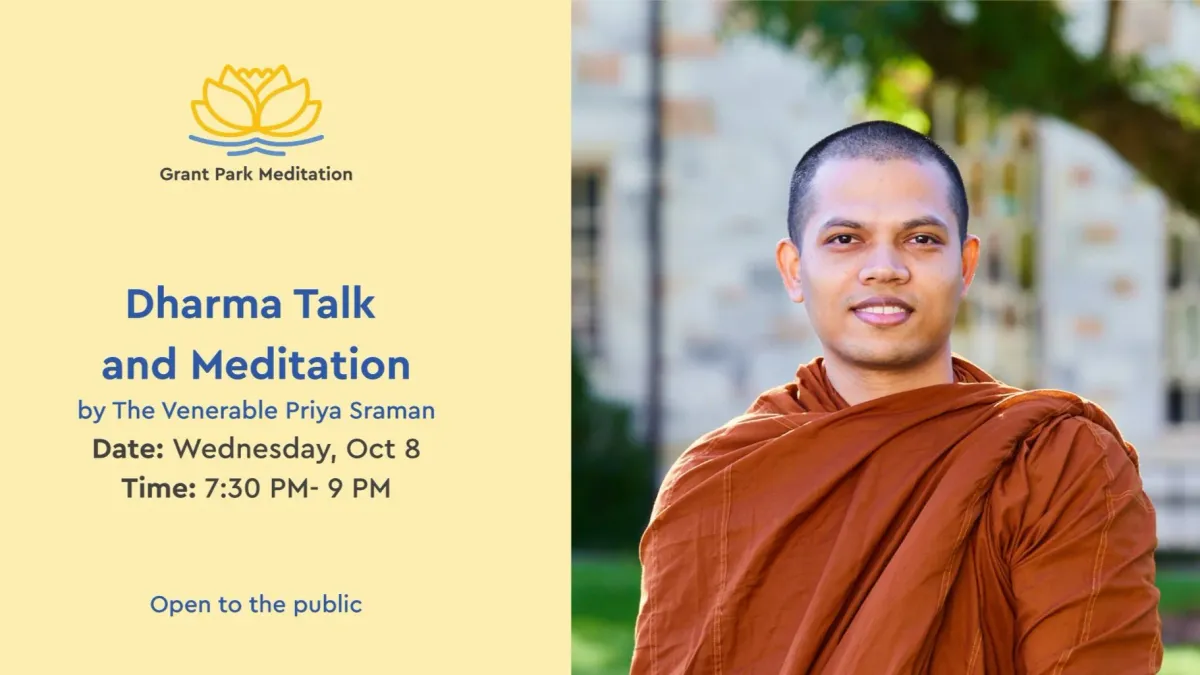 ATL's Wednesday night Guided Meditation with a monk!