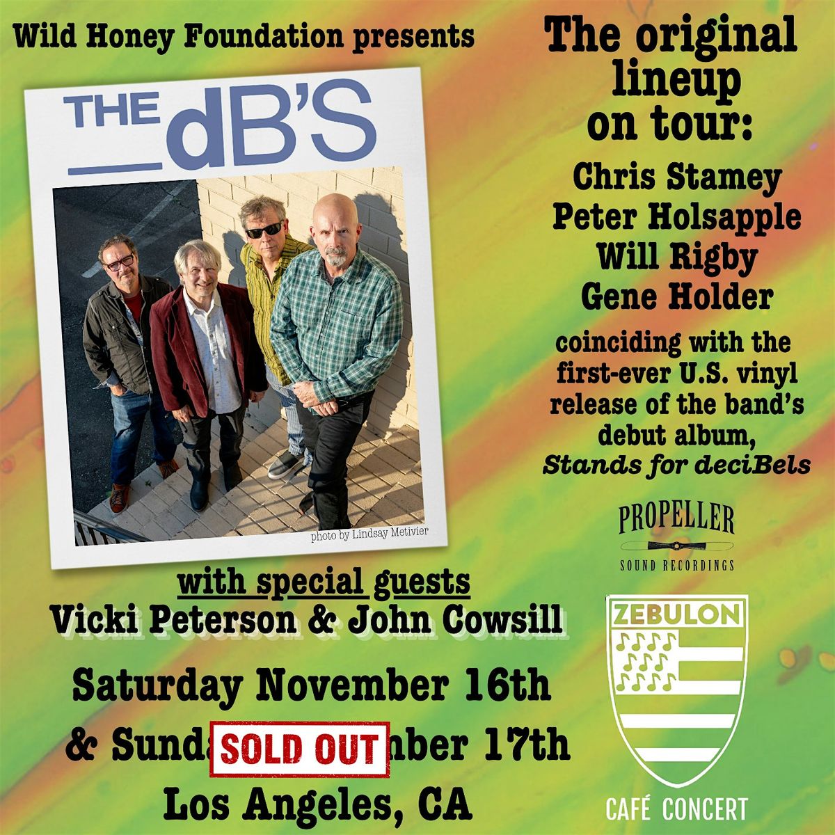 Wild Honey Presents The dB's with Vicki Peterson and John Cowsill