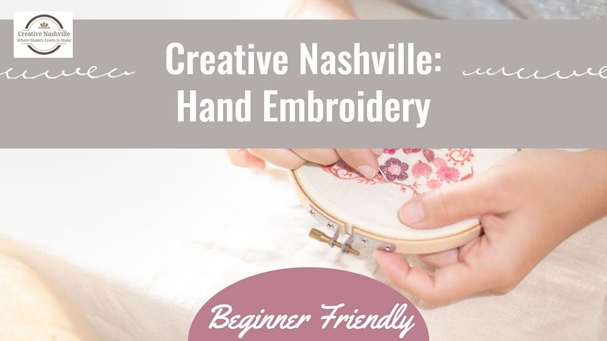 Beginner's Introduction to Hand Embroidery