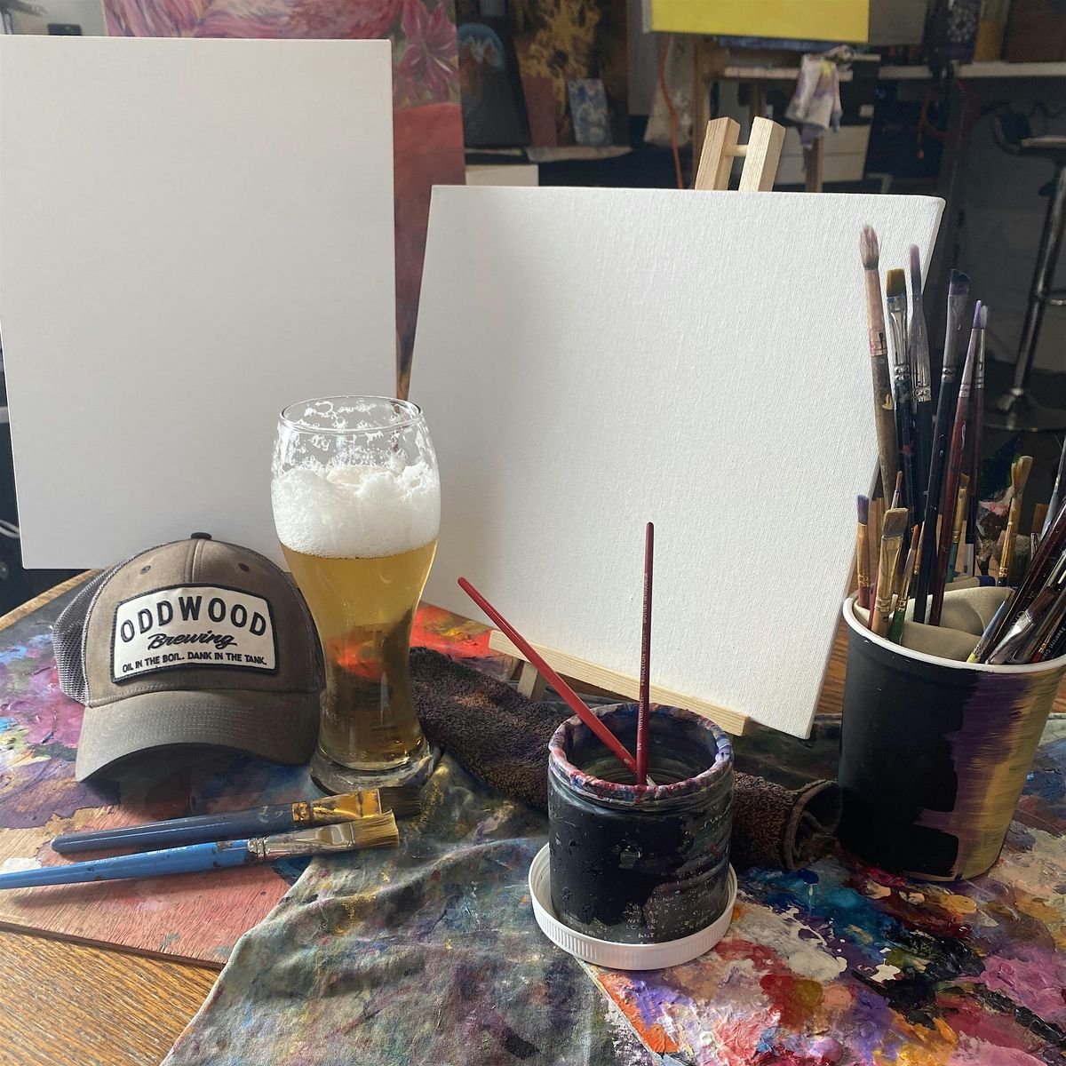 Paint & Drink Workshop at Oddwood Brewing with Paul Oddo