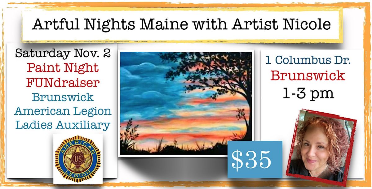 Paint Night FUNdraiser for Brunswick American Legion Ladies Auxiliary