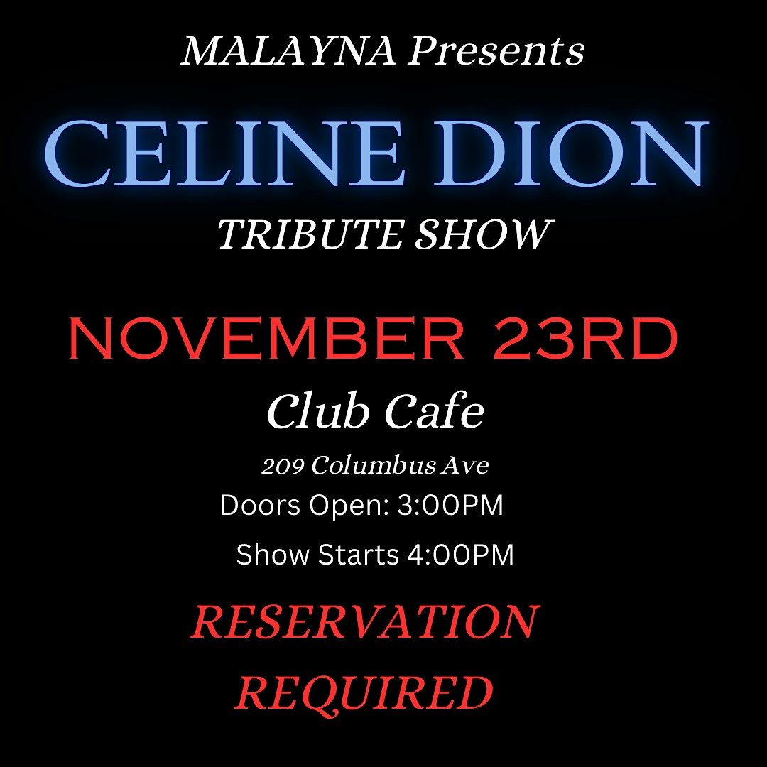 Celine Dion Tribute