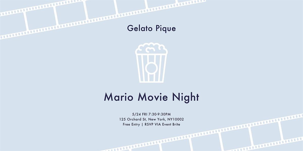 Gelato Pique Movie Night