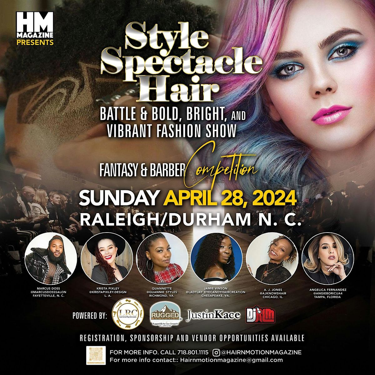 HM Magazine presents Fantasy Hair Barber Competitions & Fashion Show