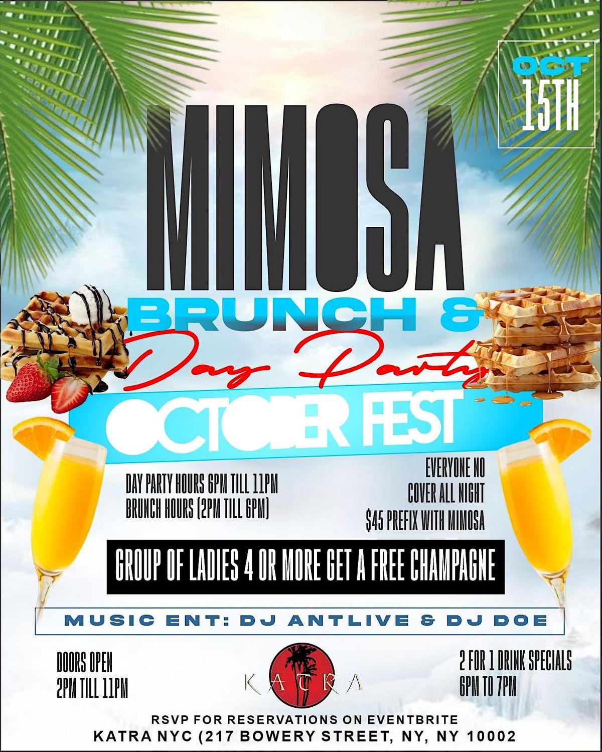 Mimosa Brunch and Day Party at Katra Lounge, Katra Lounge & Event Space ...