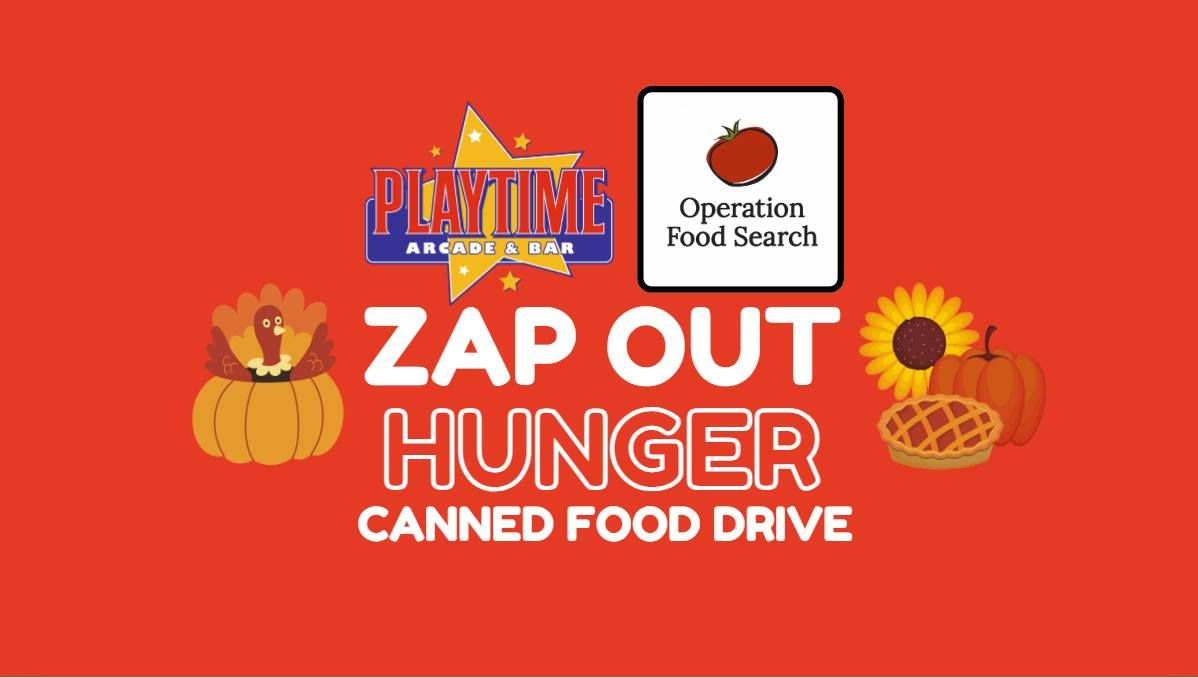 Zap Out Hunger Canned Food Drive