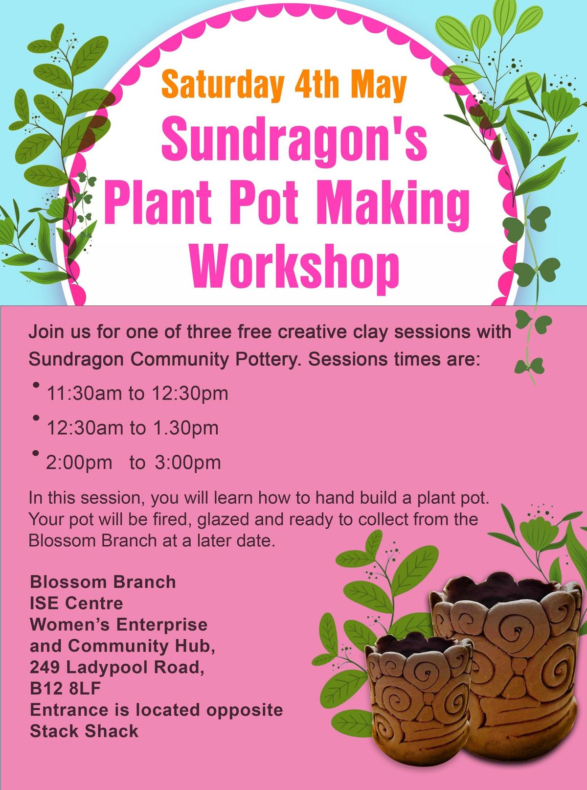 Sundragon's Plant Pot Making Workshop