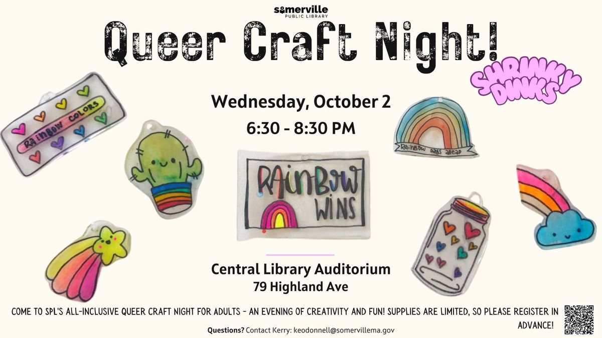 Queer Craft Night at Central Library