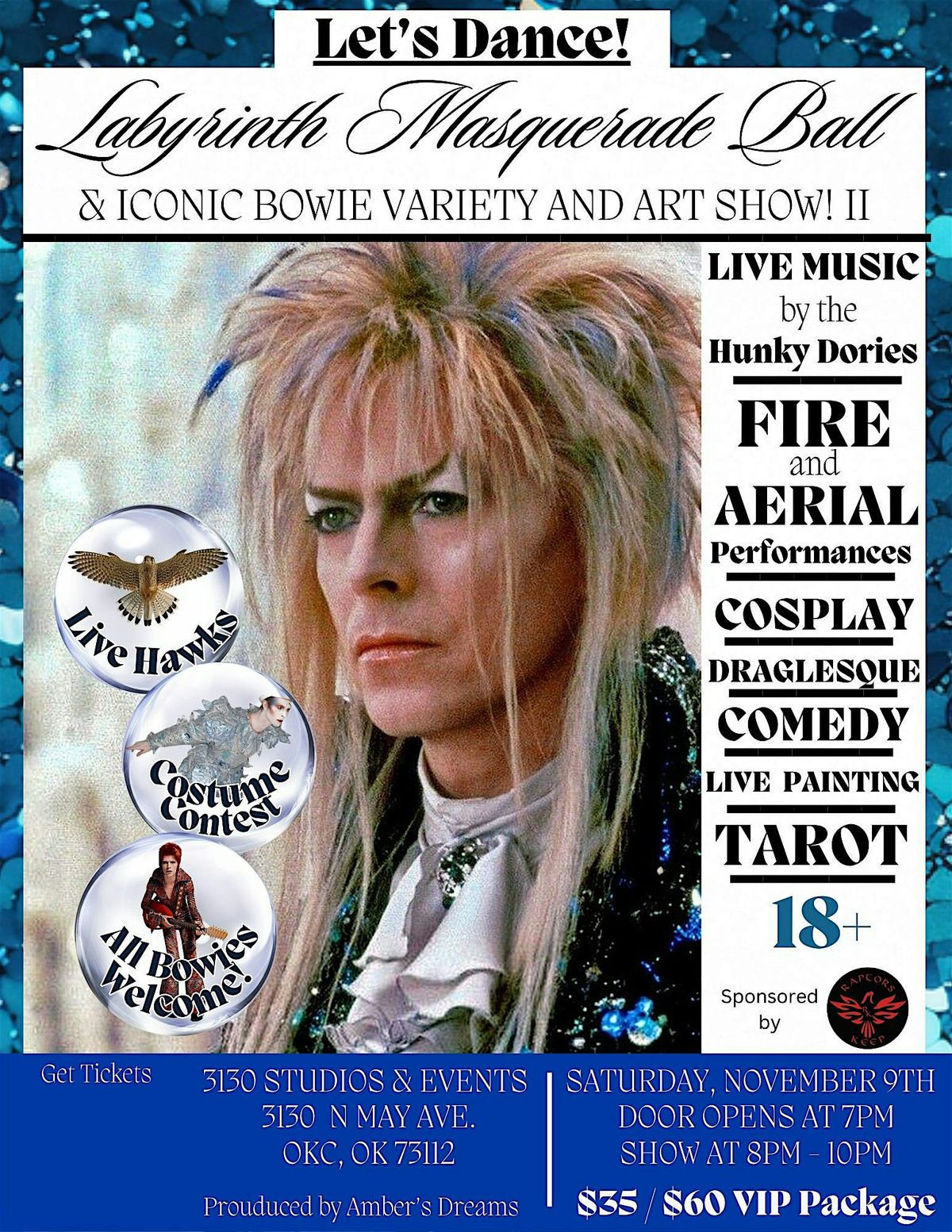 Let's Dance! Labyrinth Masquerade Ball & Iconic Bowie Variety and Art Show II