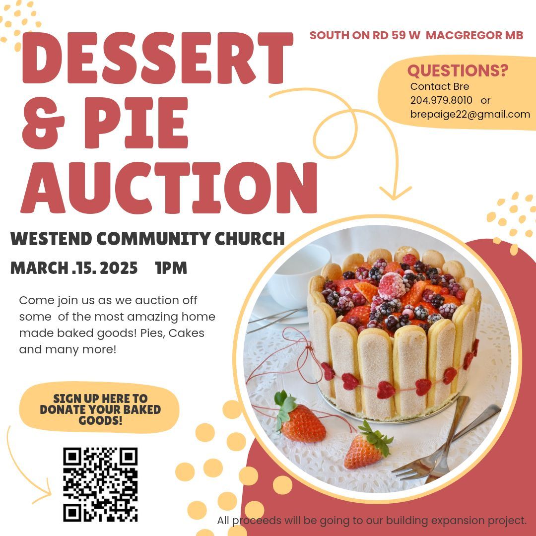 Dessert and Pie fundraiser 