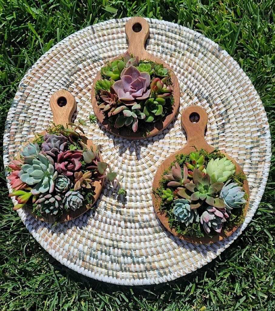 Succulent Wreath Class presented by Succulents by Kari at Hops & Spokes