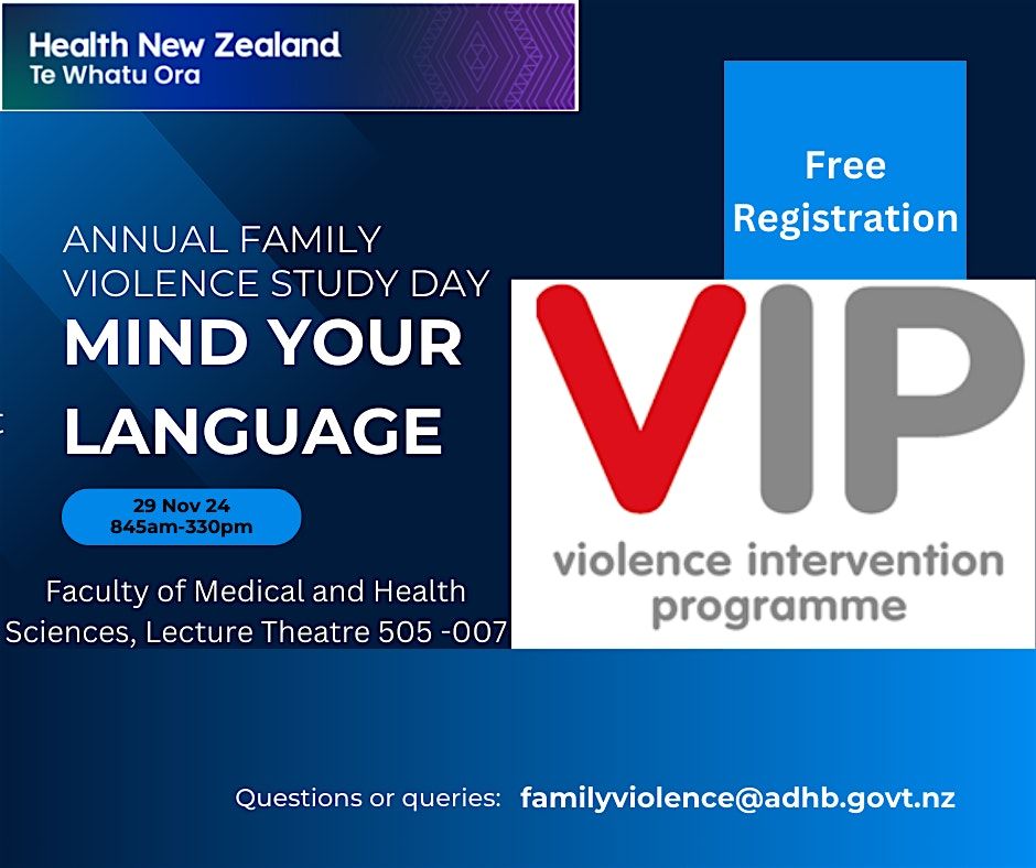 Mind Your Language - Annual Family Violence Study Day