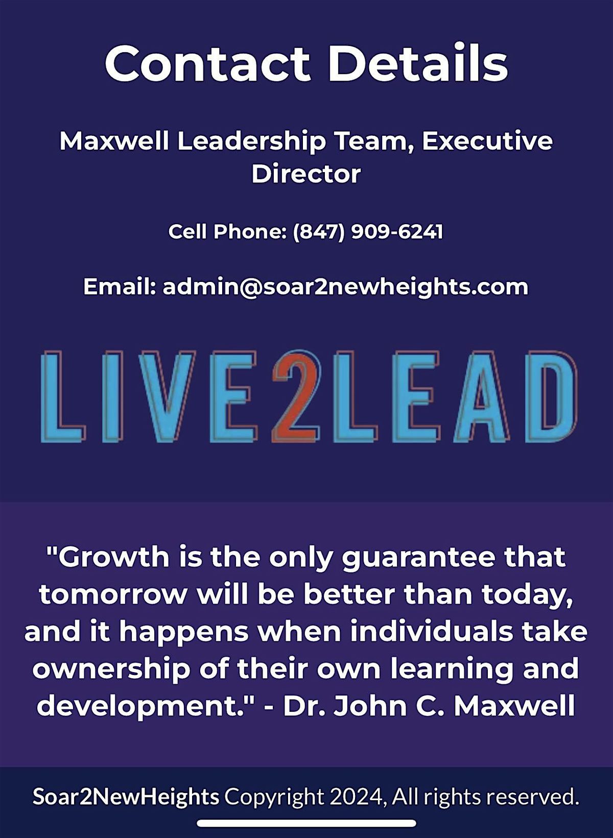 Live 2 Lead