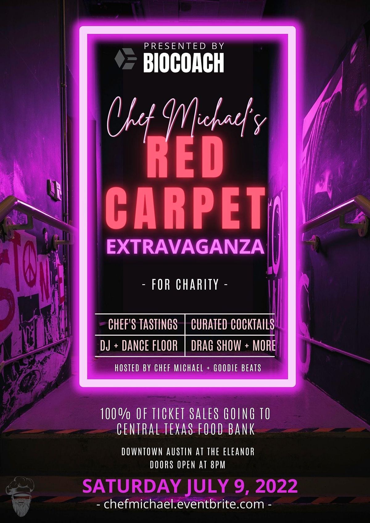 BioCoach Presents: Chef Michael's Red Carpet Extravaganza (FOR CHARITY)