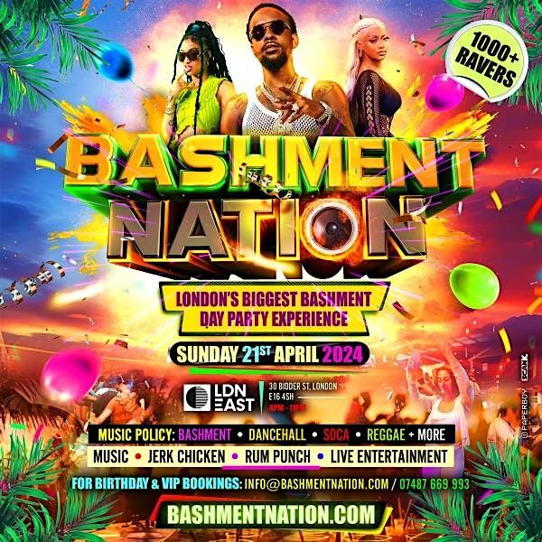 Bashment Nation London Biggest Day Party