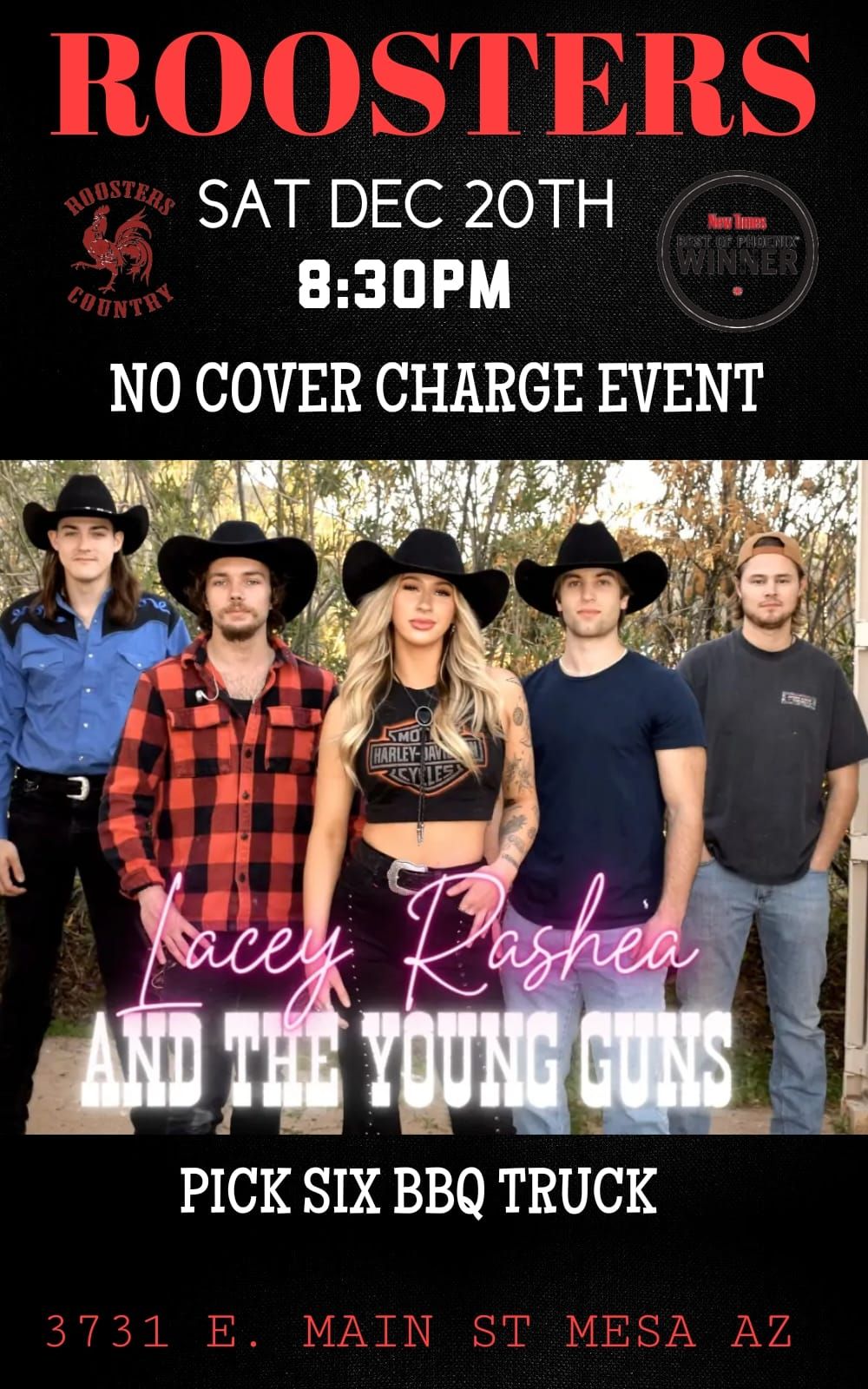 LACEY RASHEA AND THE YOUNG GUNS @ ROOSTERS COUNTRY 