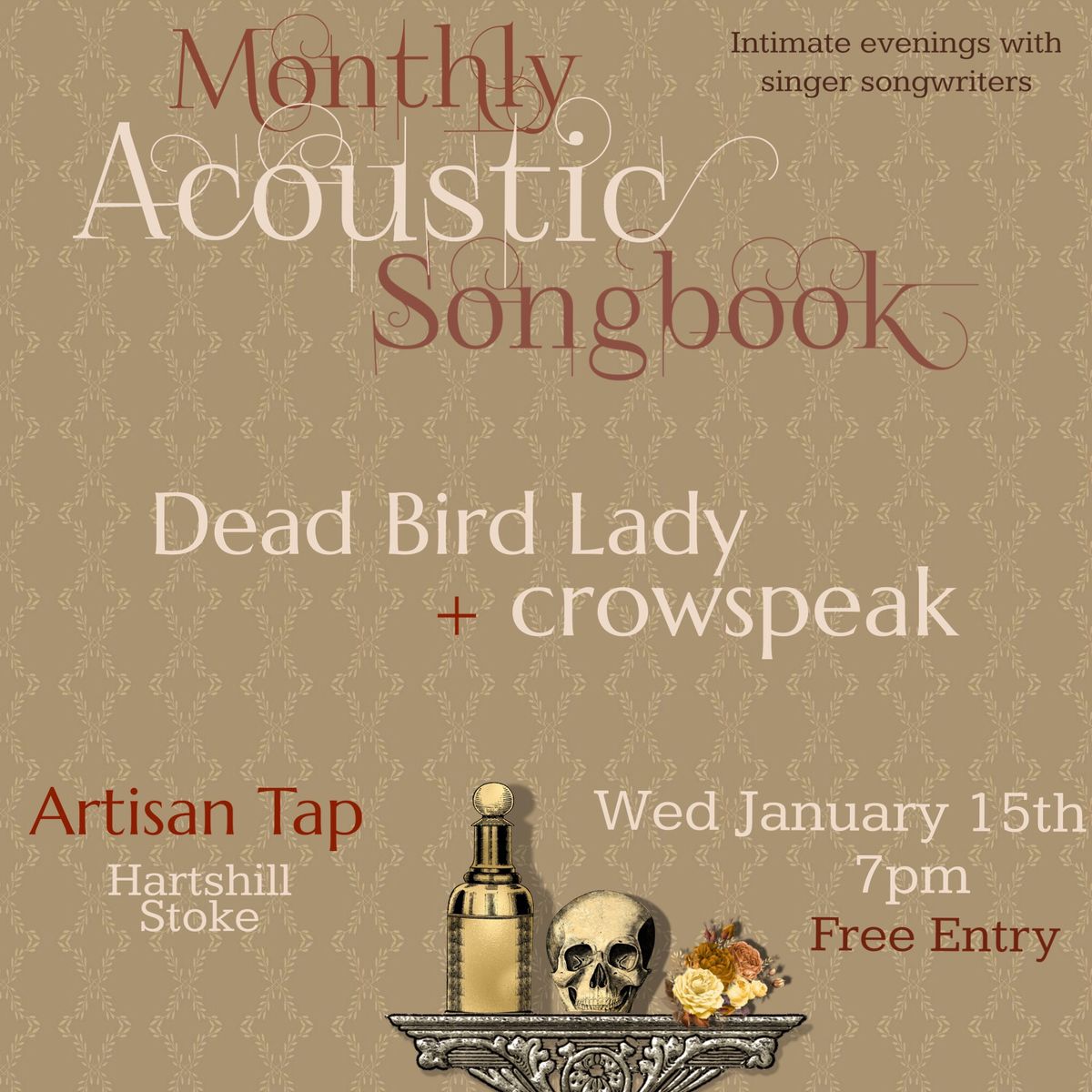 Monthly Acoustic Songbook - Dead Bird Lady + crowspeak 