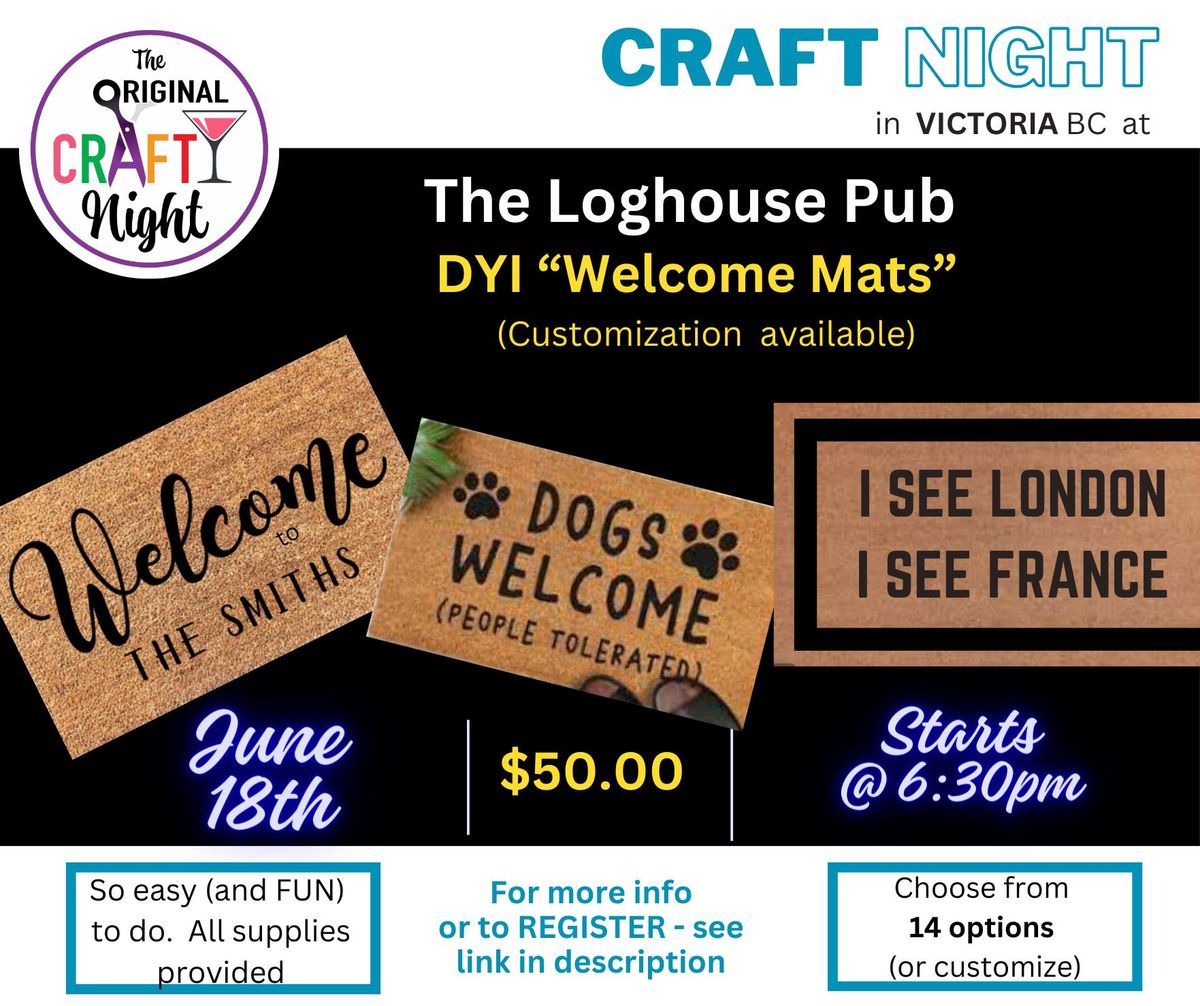 DIY Mats at the Loghouse Pub