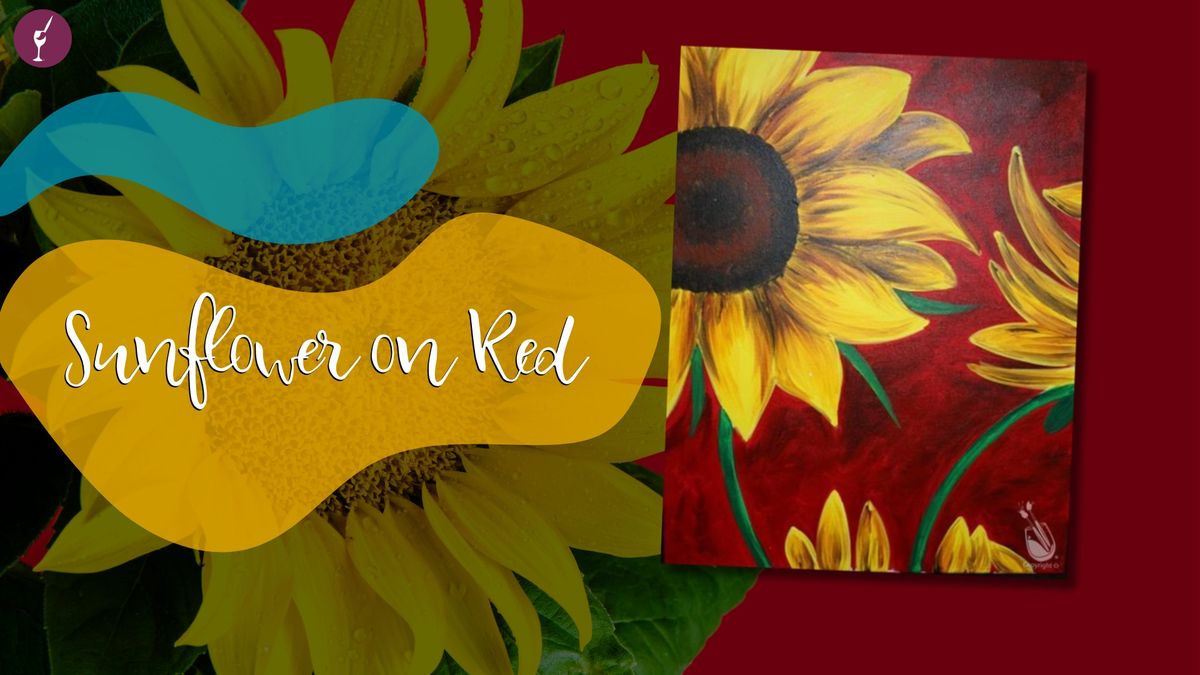 Sunflower on Red