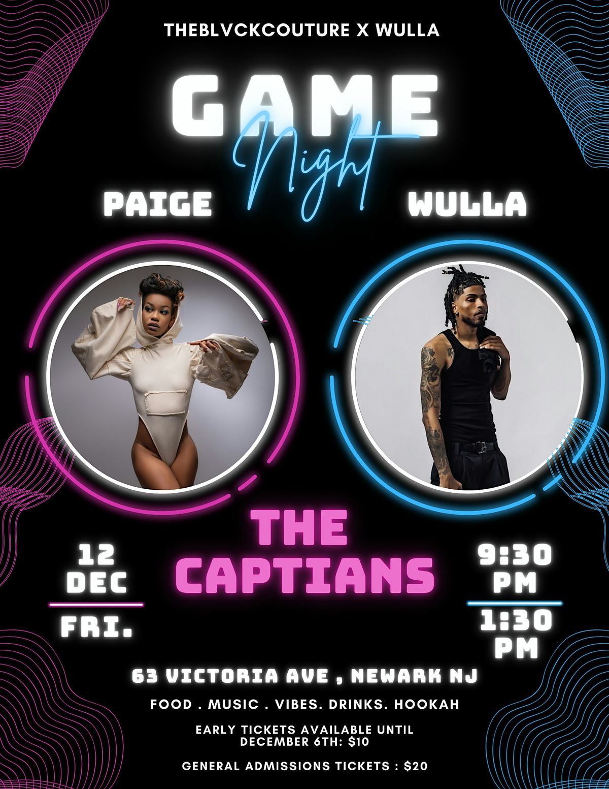 THEBLVCKCOUTURE X WULLA GAME NIGHT