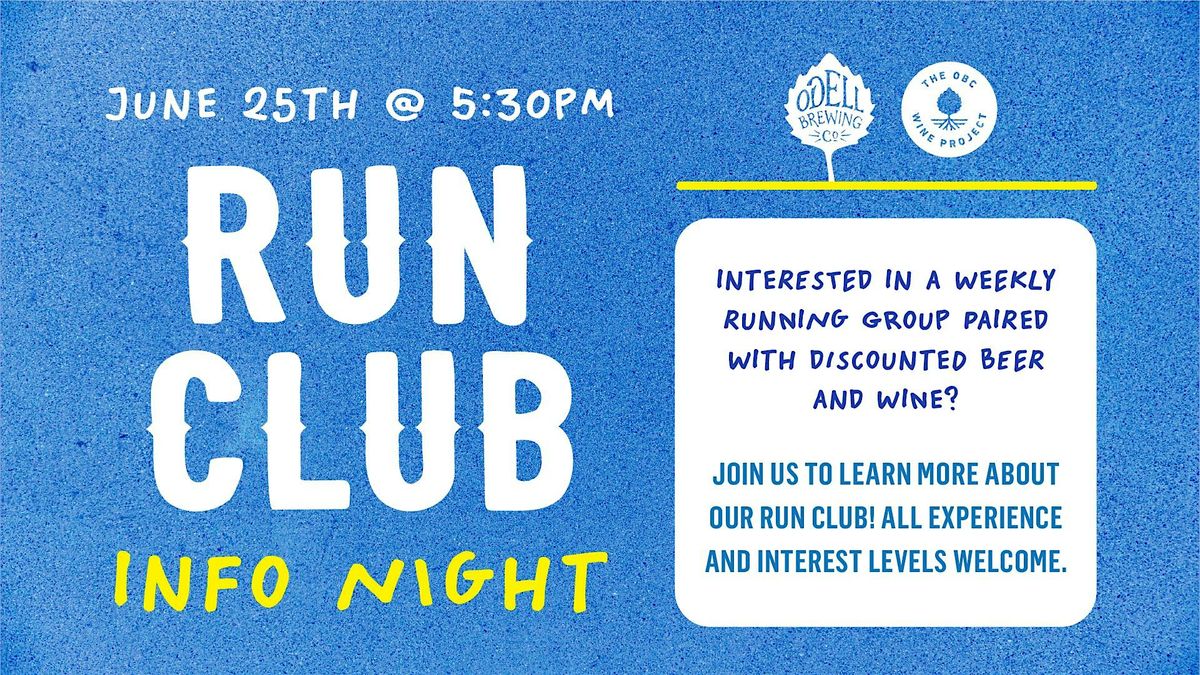 Run Club Info Night