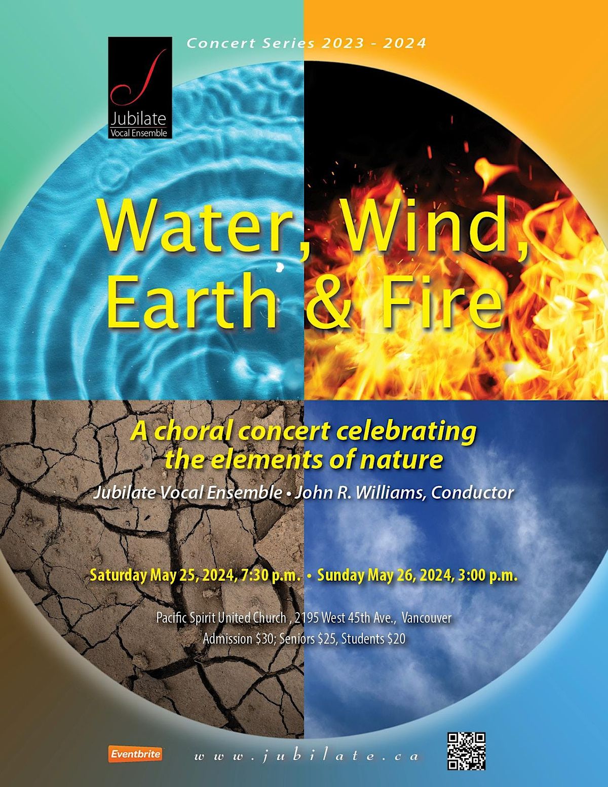 Water, Wind Earth and Fire Choral Concert