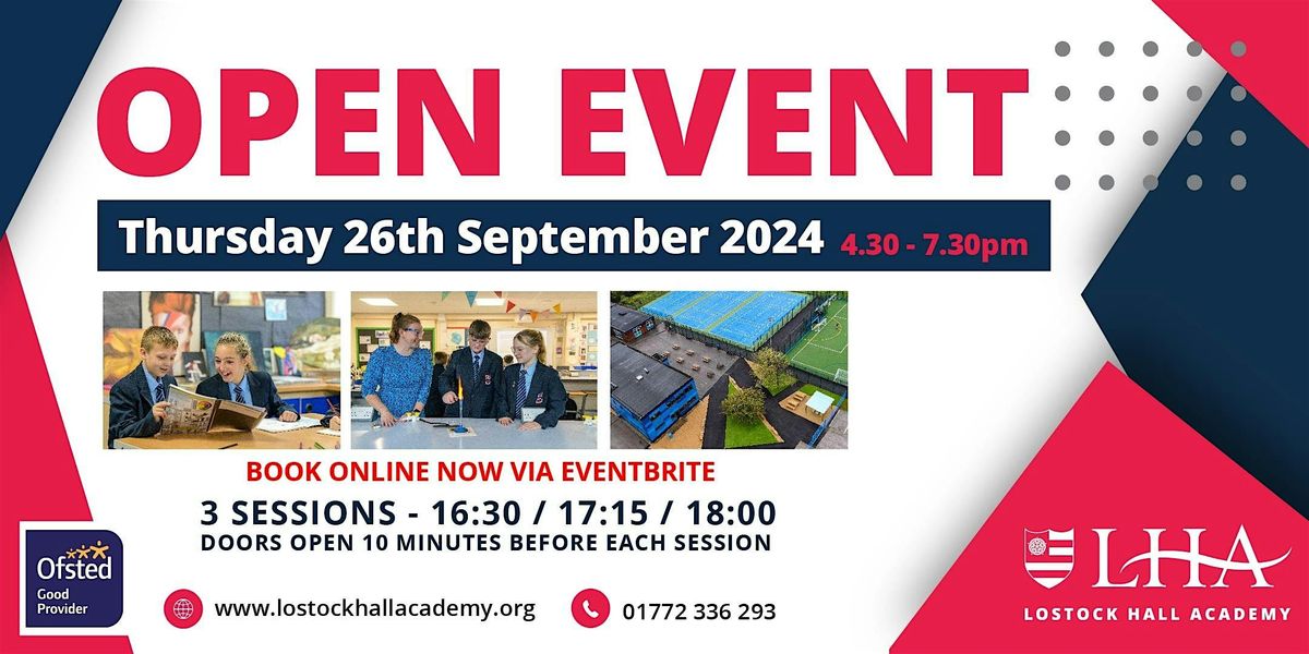 LOSTOCK HALL ACADEMY - OPEN EVENING EVENT