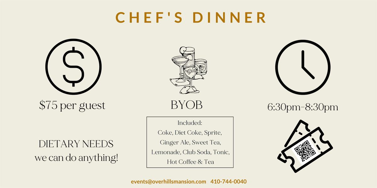 Chef's June 20th HAPPY HOUR
