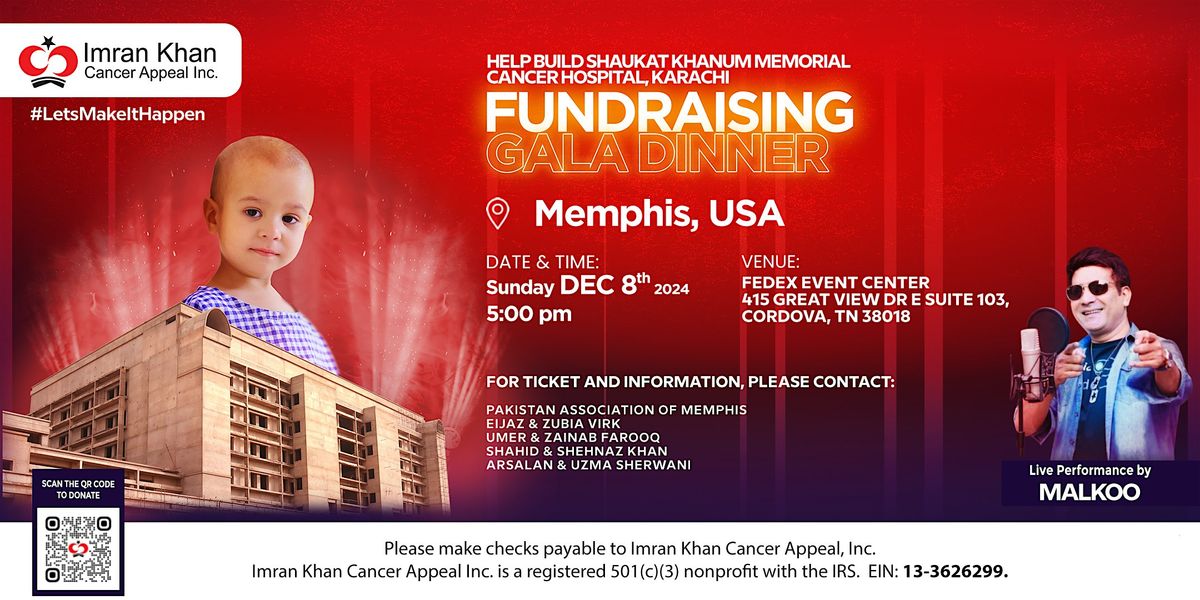 Shaukat Khanum Fundraising Gala Dinner in Memphis, USA