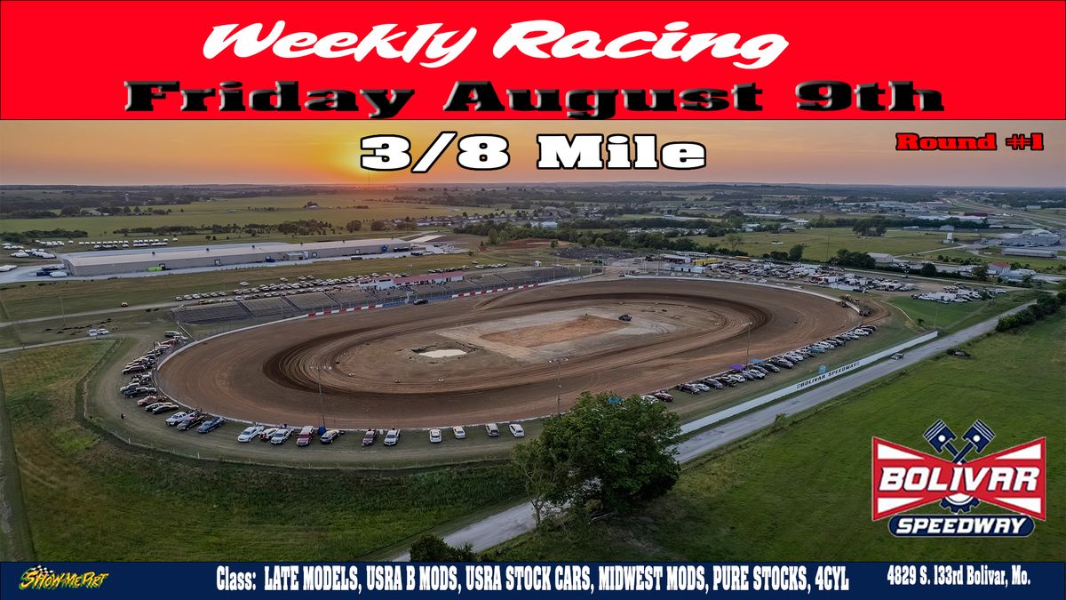 Round #1 Weekly Racing 3\/8 Mile Dirt Track Racing