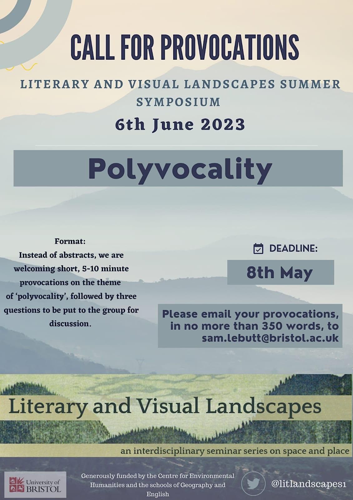 Literary and Visual Landscapes Summer Symposium