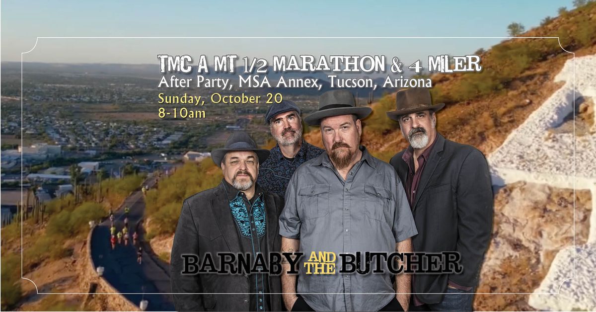 Barnaby and the Butcher, After Party: TMC A-Mountain Half Marathon