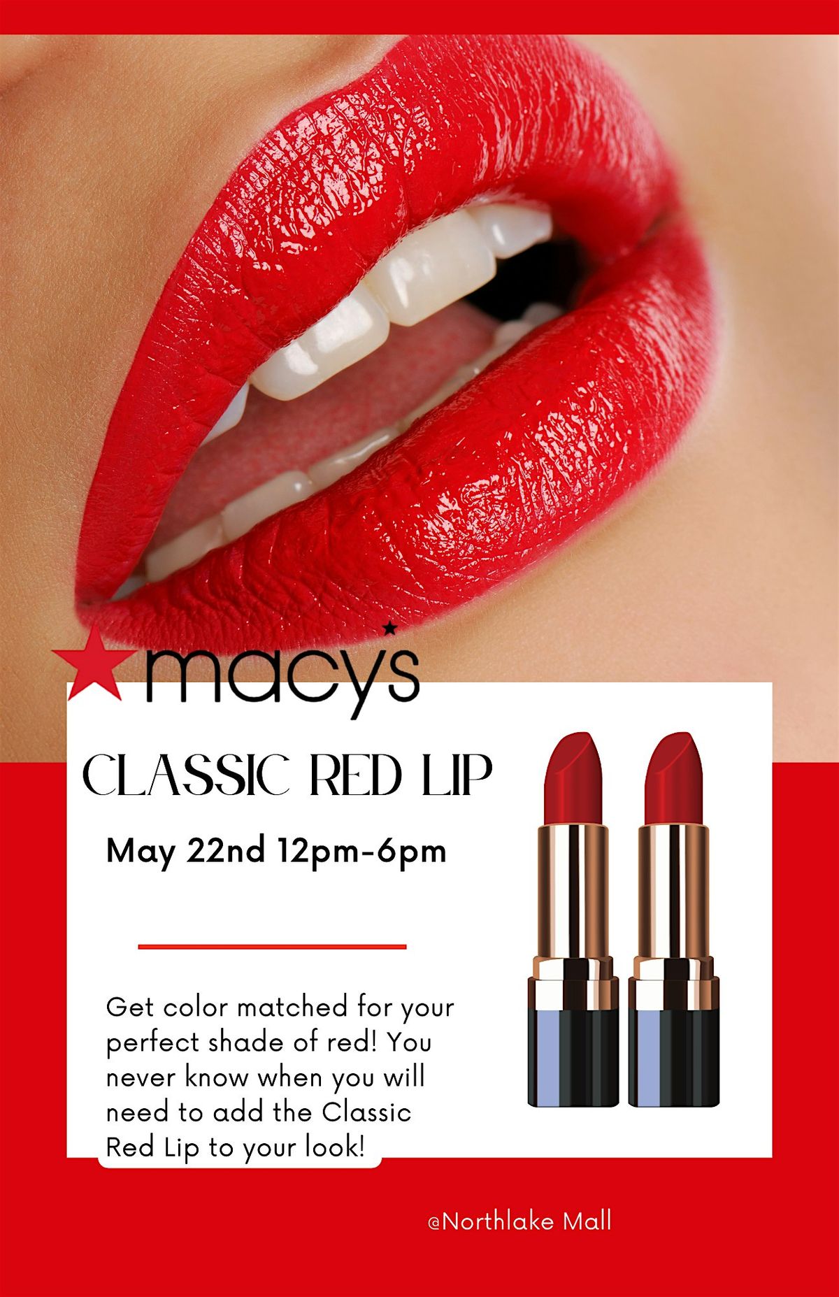 Classic Red Lip Match and Tutorial with Lanc\u00f4me @Macys