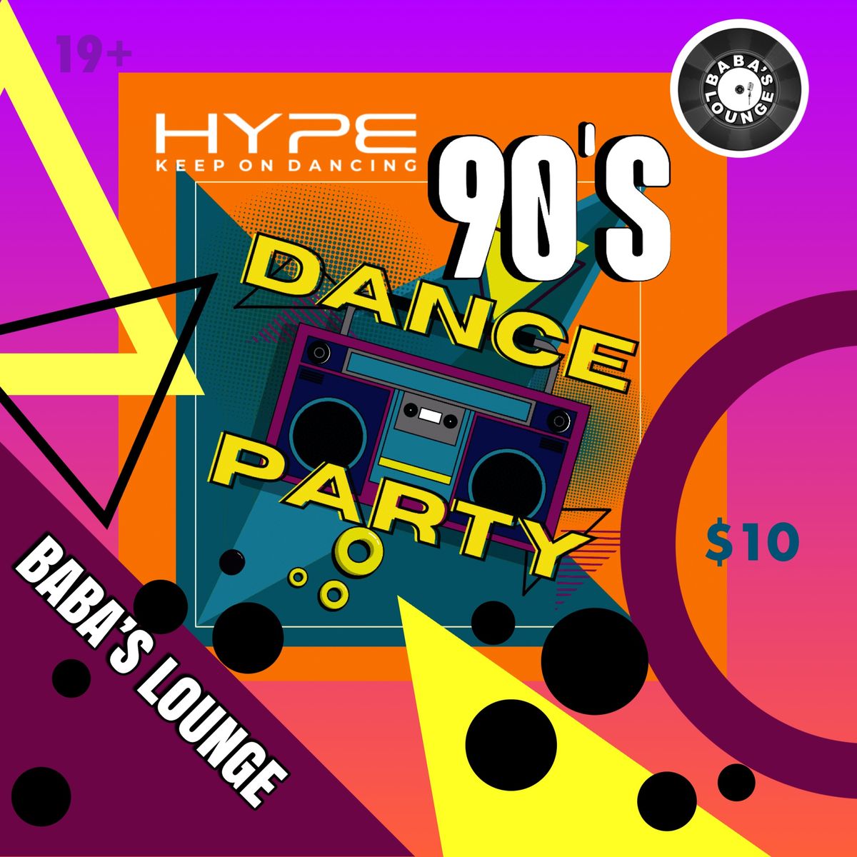 Hype 90s Dance Party