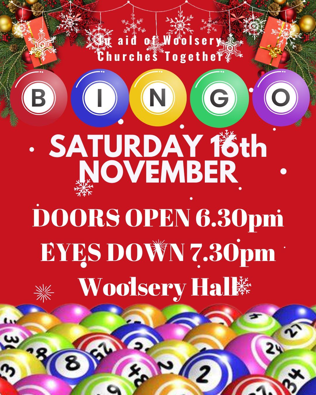 Bingo - Woolsery Hall