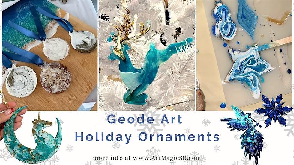 Holiday Geode Creations: Craft Your Own Sparkling Ornaments | San Diego