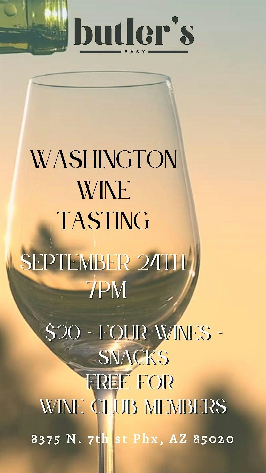 Washington Wine Tasting!