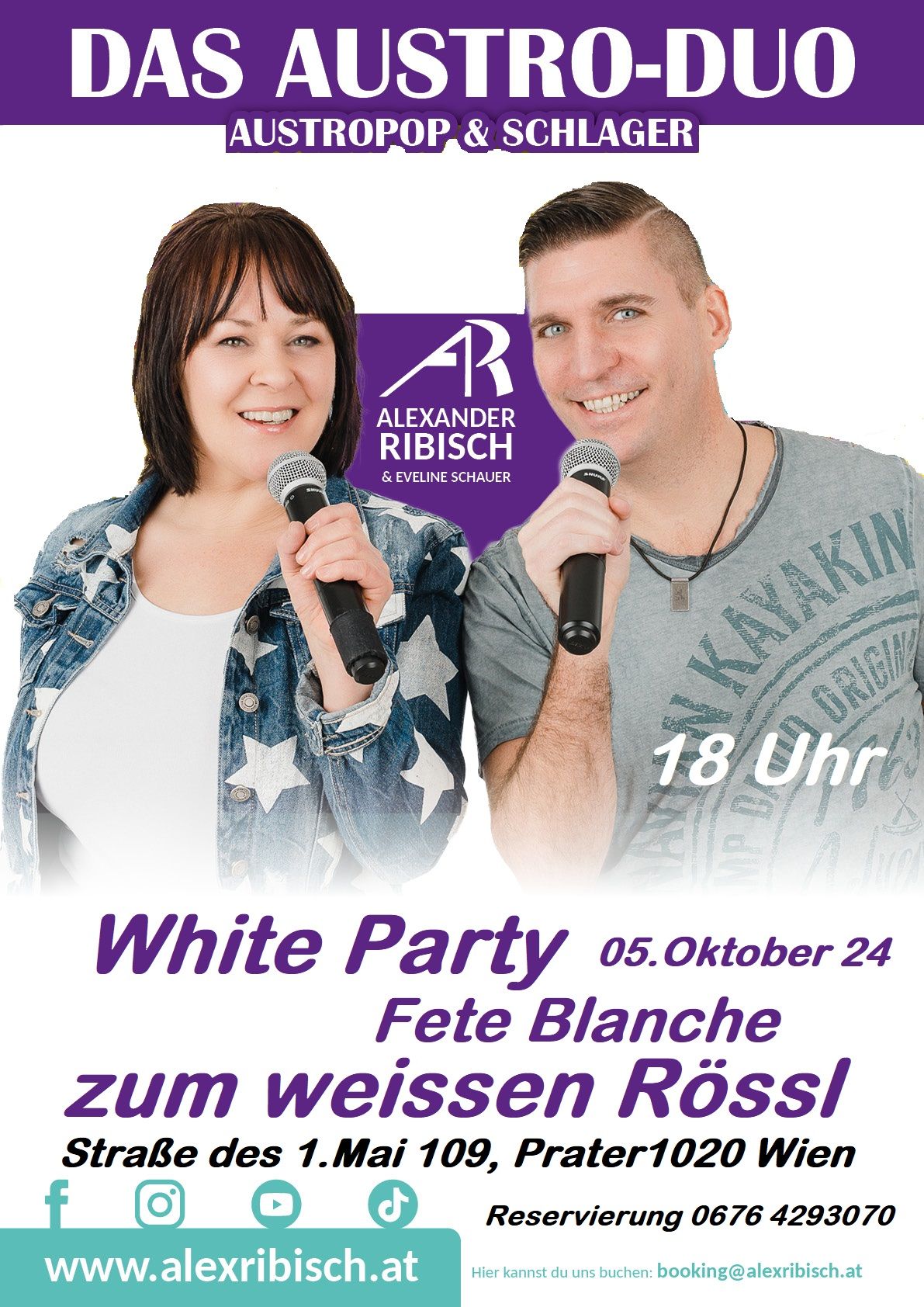 White Night Party im weissen R\u00f6ssl<3 Austro-Duo Alex Ribisch & Eveline Schauer LIVE