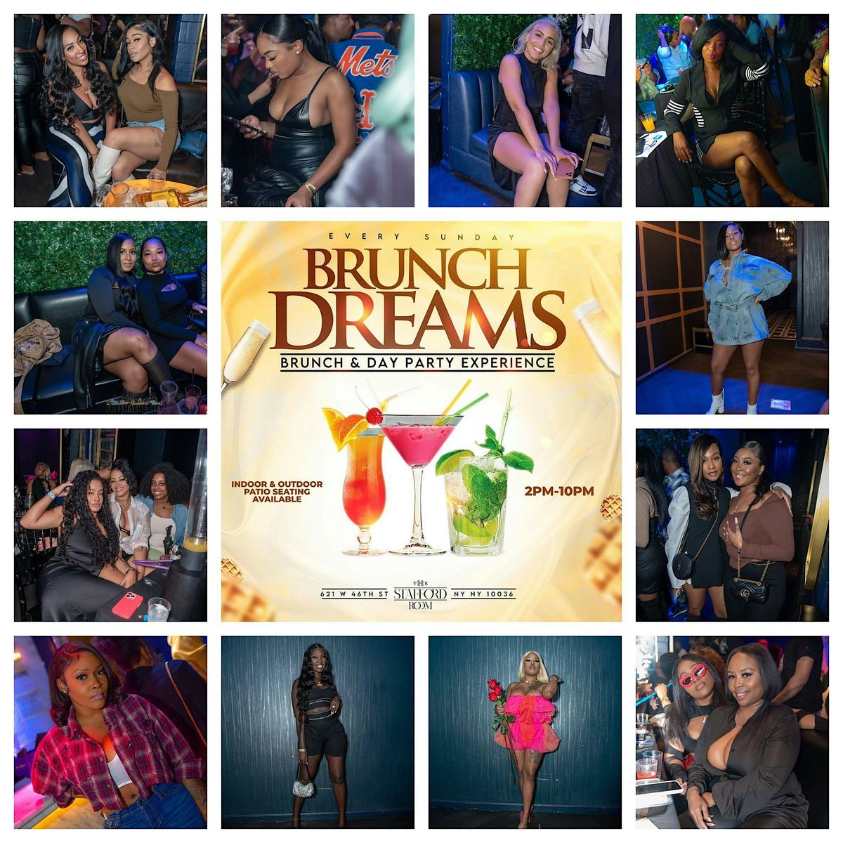 Brunch Dreams: NYCs #1 Brunch x  Day Party, 2hrs Endless Rum Punch, Mimosas