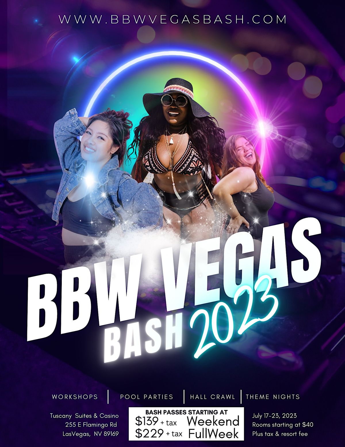 BBW Vegas Bash, Las Vegas, 17 July to 23 July