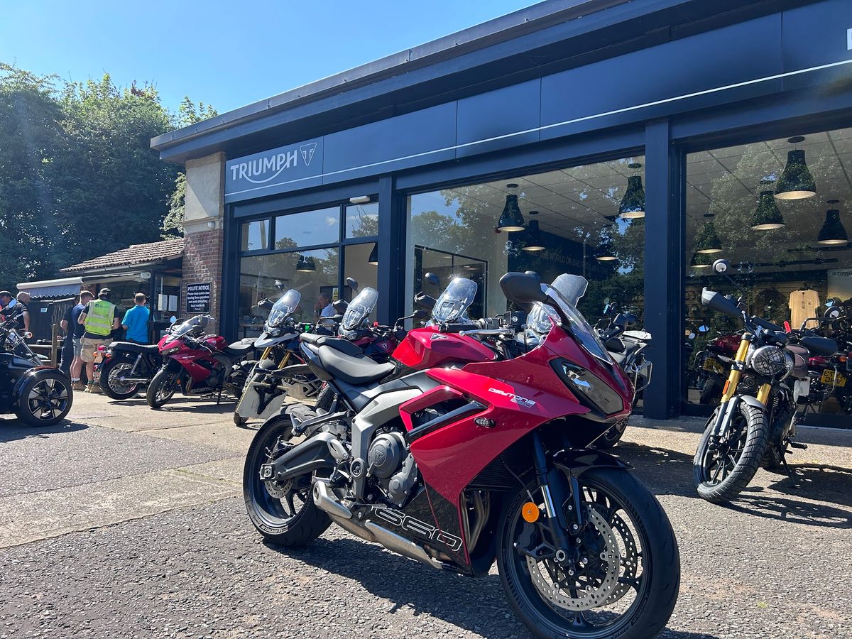 BK Bike Meet at Emma's Cafe, Pure Triumph Woburn MK17 9PY