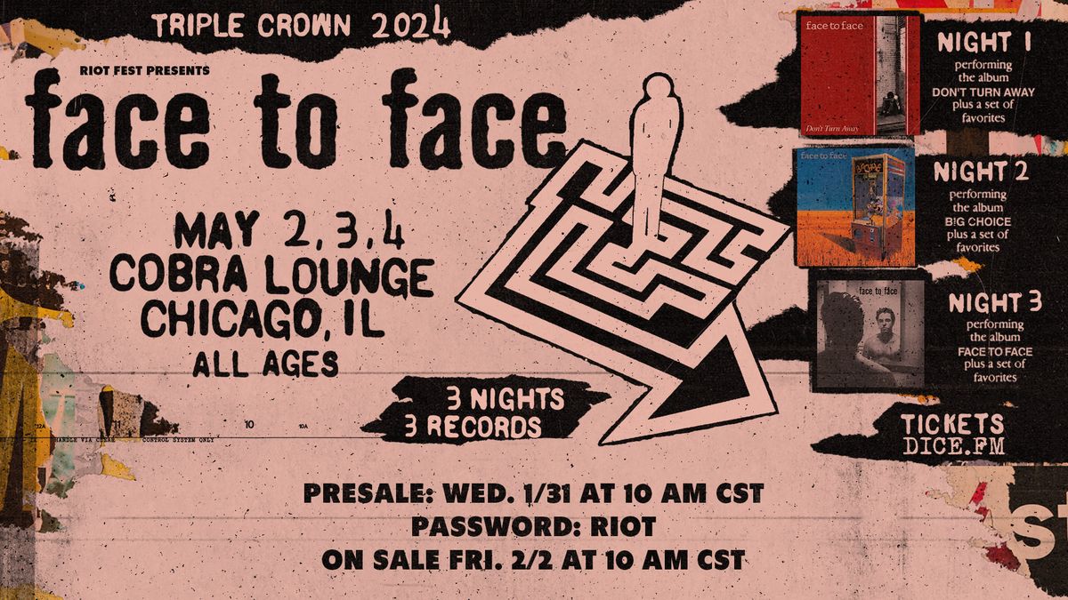 Face To Face: 3-Day Pass