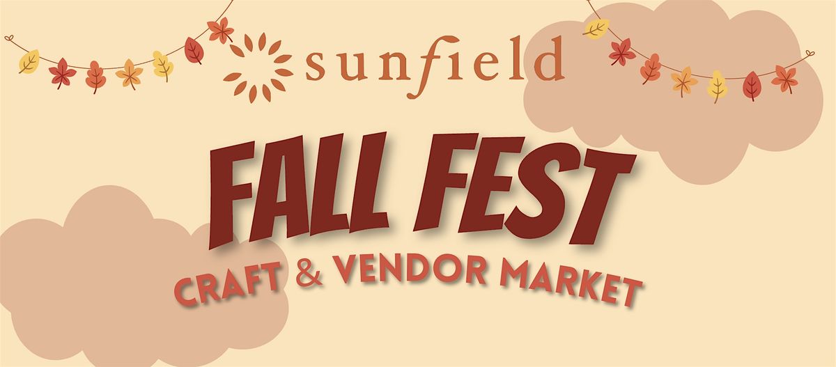 Sunfield Fall Fest Craft & Vendor Market