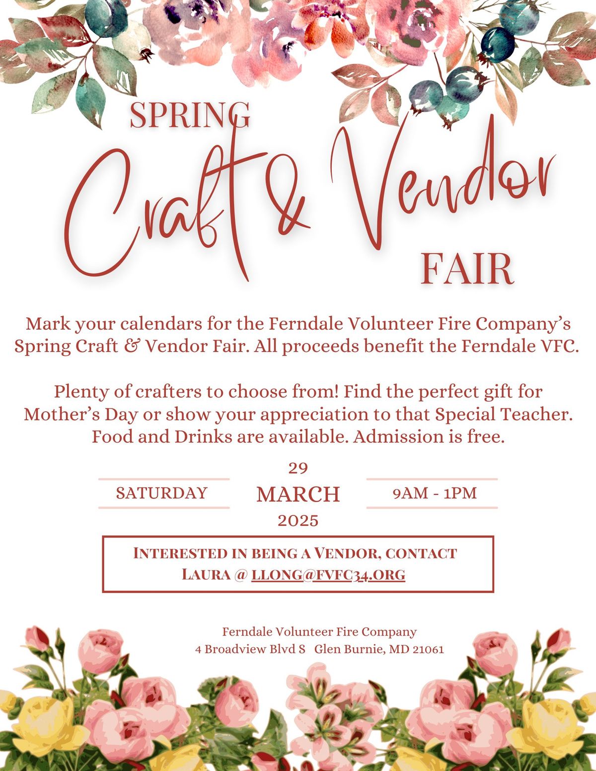 2025 Spring Craft & Vendor Fair