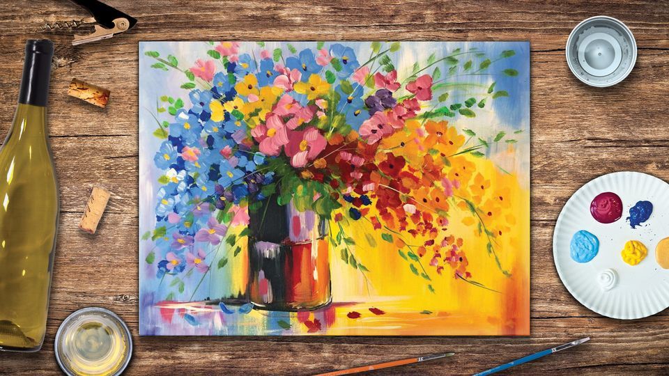 Floral Delight Paint and Sip , Pinot's Palette Brier Creek, Raleigh, 5 November 2022