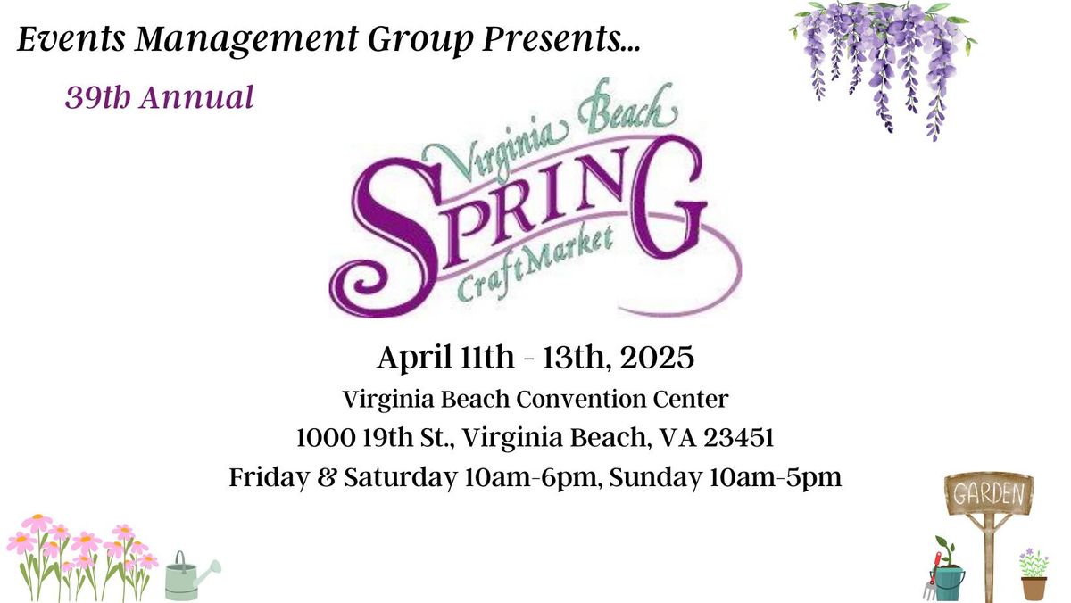 39th Annual Virginia Beach Spring Craft Market