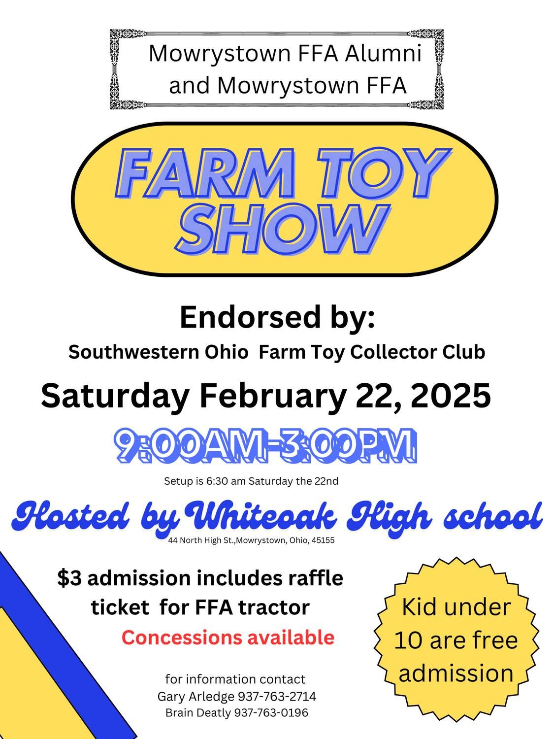 Mowrystown FFA Alumni Toy Show